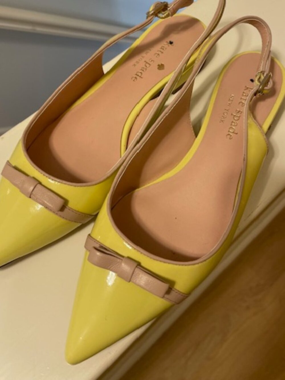 Kate Spade Antibes Flats in Yellow and Tan - Size 7